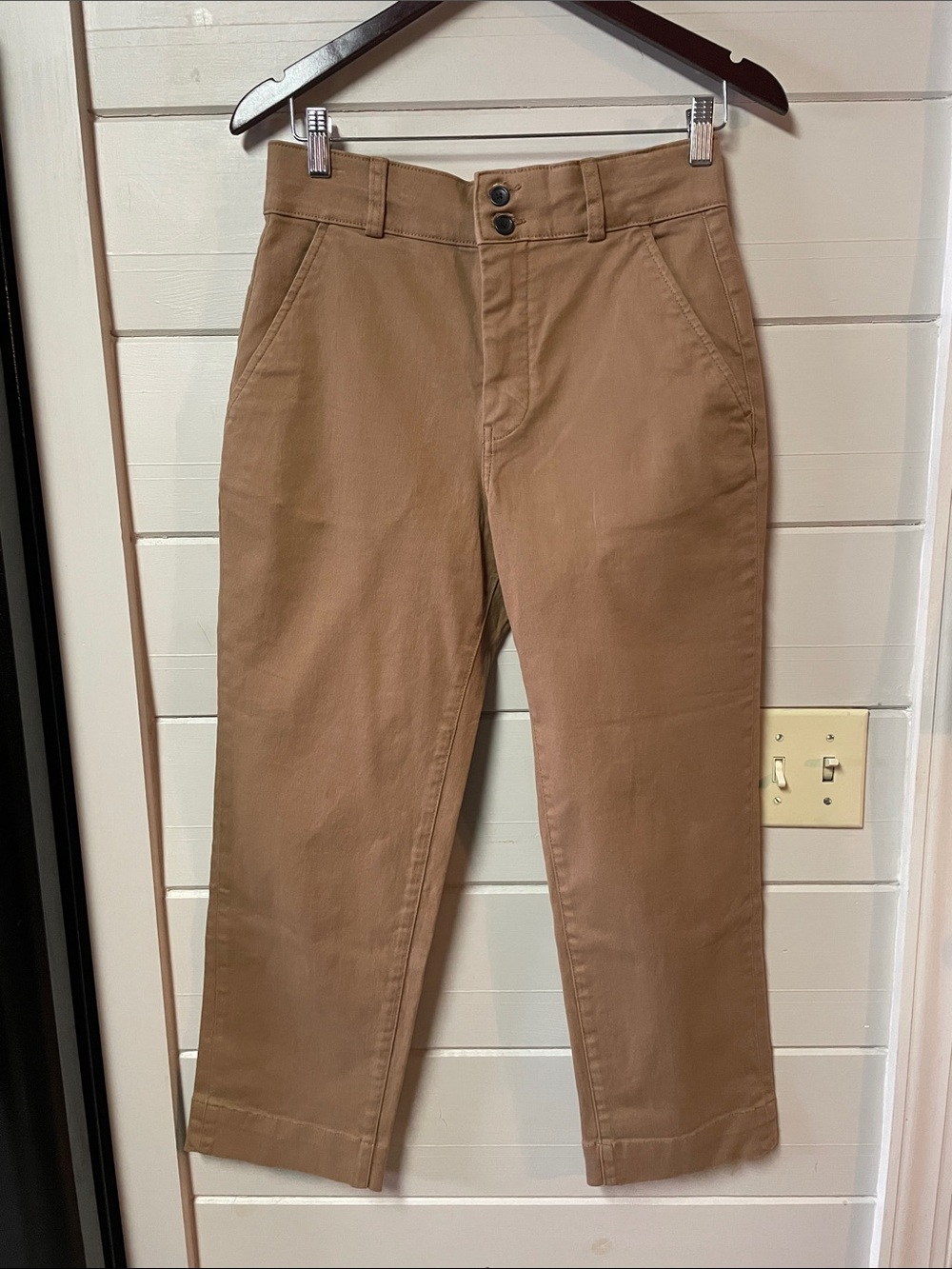 Everlane Organic Cotton
Wide Leg High Rise Crop Pants Size 6.